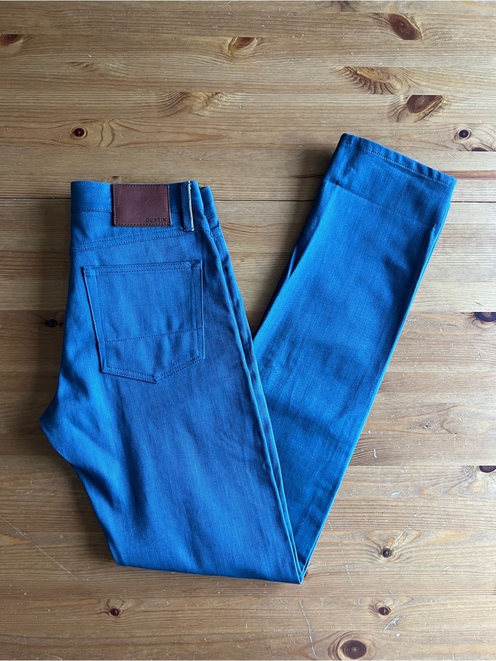 Gustin Selvedge Raw Denim Blue Jeans